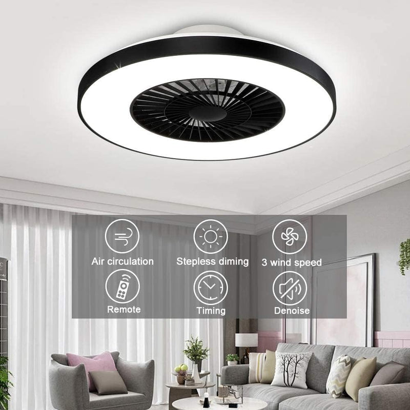 59cm Modern Ceiling Light with Fans and Remote contraol