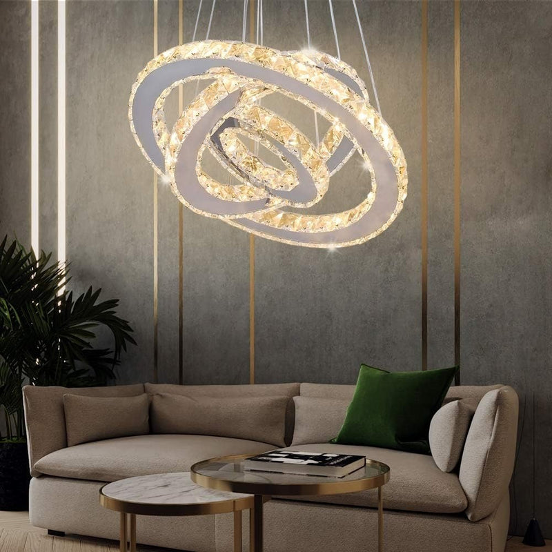 Chandeliers 3 Rings LED Ceiling Lighting Fixture