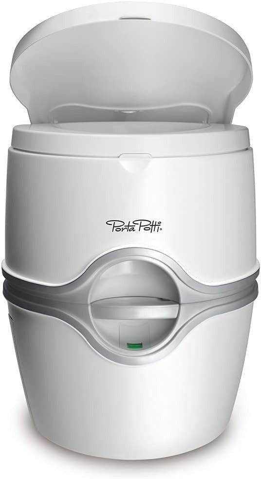 Portable Tolliet- Electric Thetford 92306 Porta Potti Toilet in White Grey