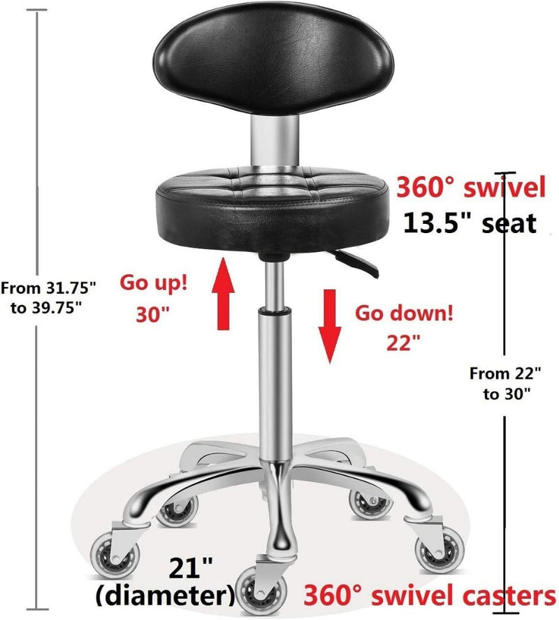 Rolling Stool Chair with Casters