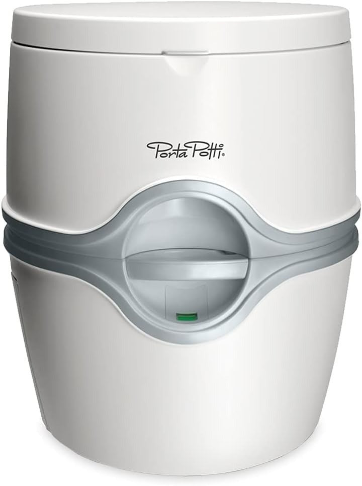 Portable Tolliet- Electric Thetford 92306 Porta Potti Toilet in White Grey