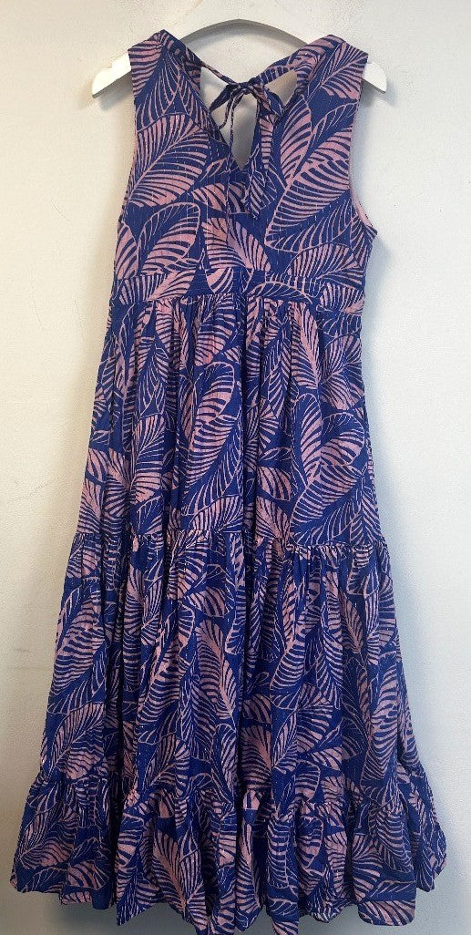 BODEN Serena Cotton Tie Maxi Dress UK 12P Petite