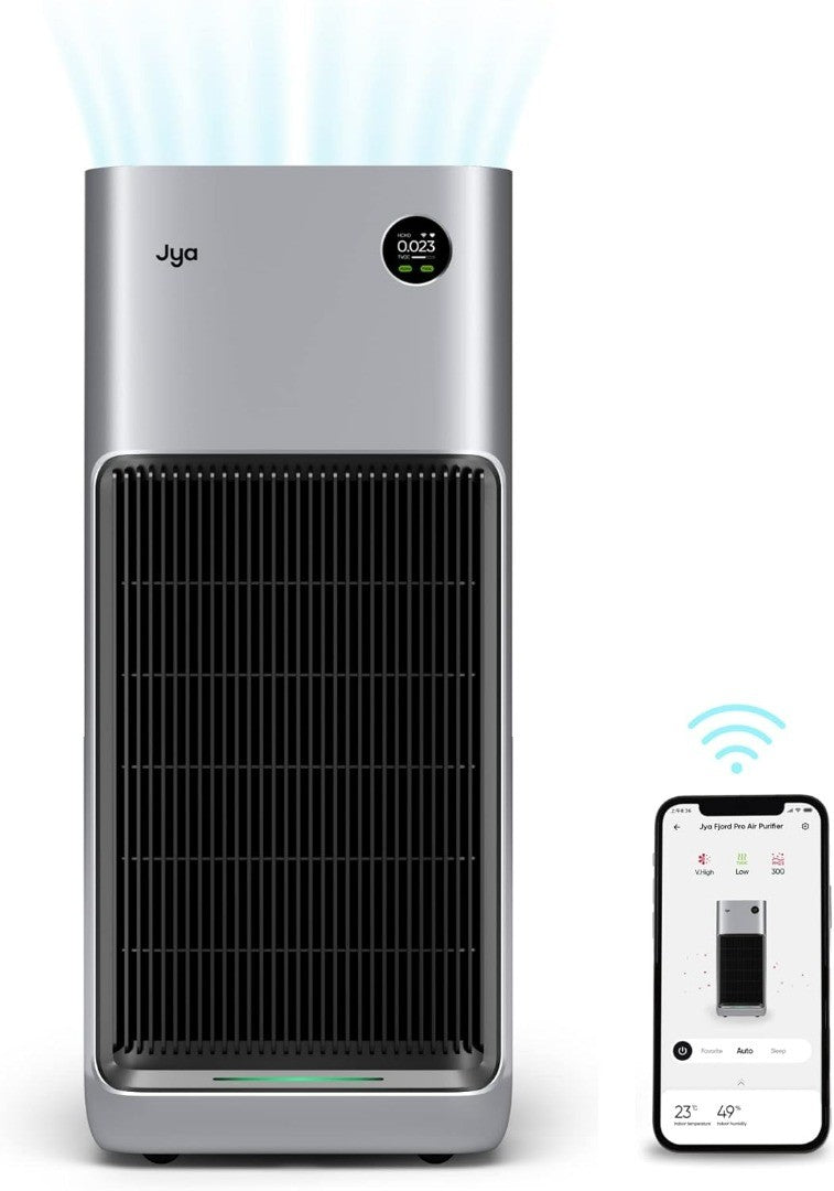 Jya Fjord Pro Air Purifier with low Noise Level and effective coverage in silver