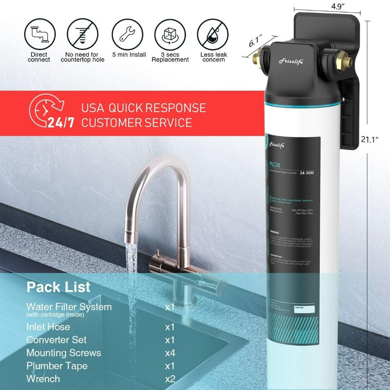 Frizzlife SW20 Under Sink Water Filter