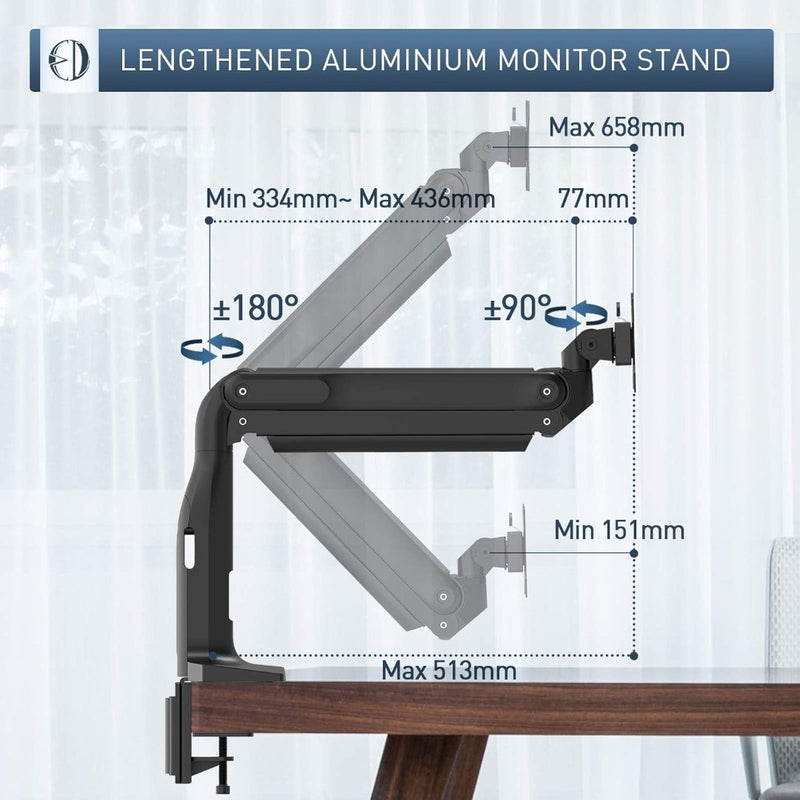 Single Monitor Arm Desk Mount