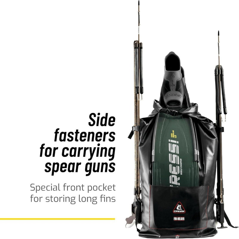 Dry Bag Gara 60LT, Backpack Dry Bag for Diving Fins