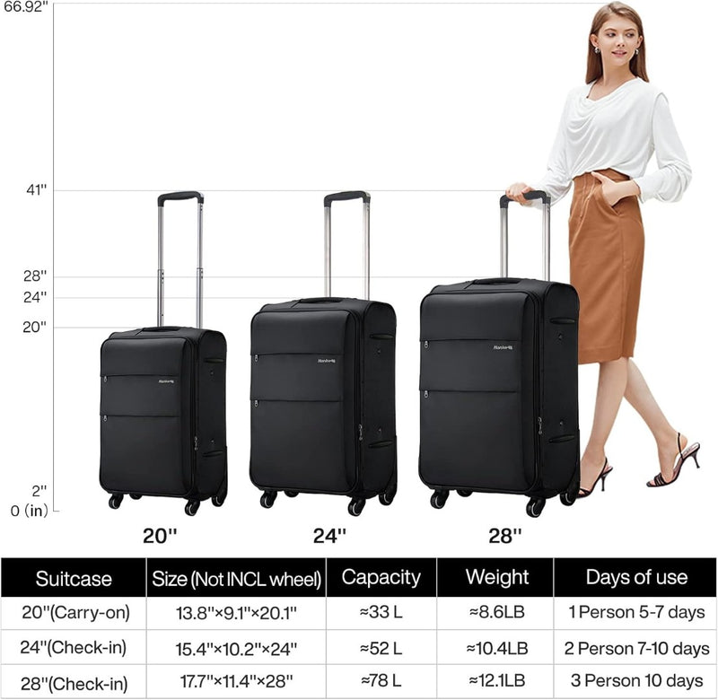 Soft-side Expandable Luggage Extra Large