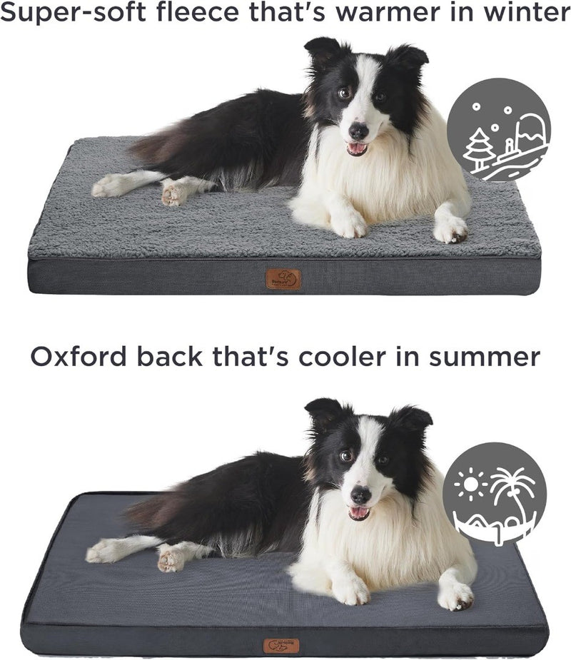 Extra Large Dog Bed Washable Giant Dog Beds 137x111.5x10cm Navy