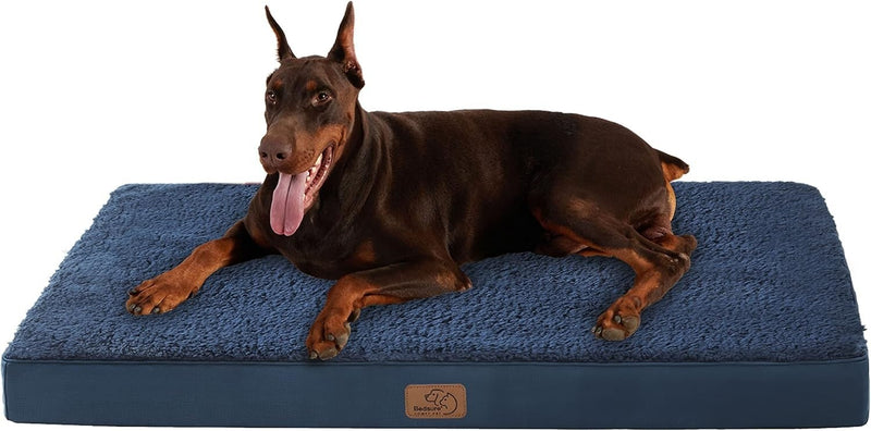 Extra Large Dog Bed Washable Giant Dog Beds 137x111.5x10cm Navy