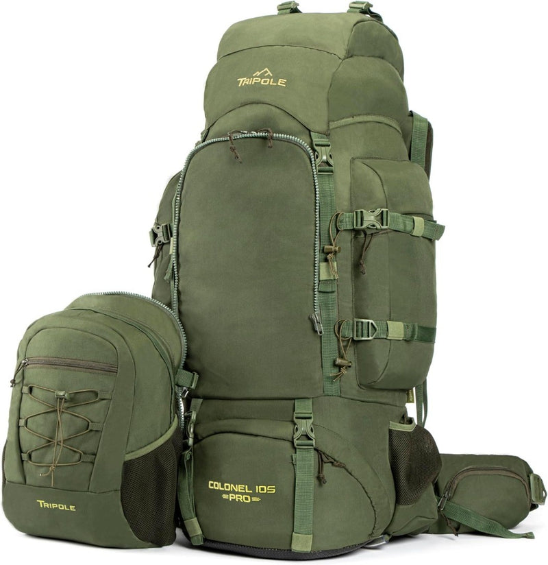 Metal Frame Rucksack, Detachable Bag