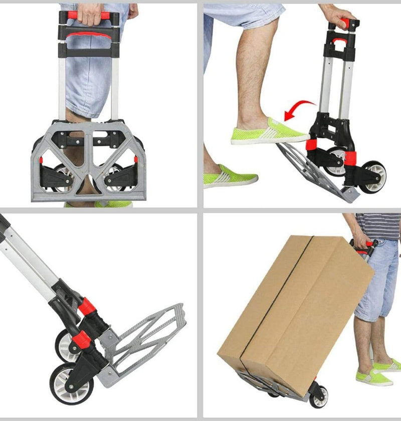 Heavy Duty Folding Hand Truck Aluminium Trolley