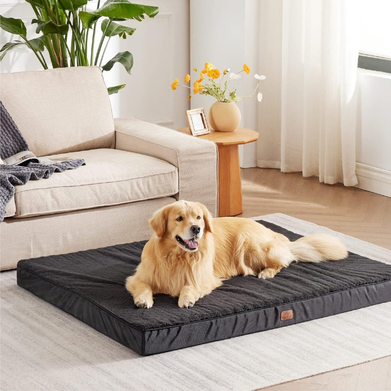 Extra Large Dog Bed Washable Giant Dog Beds 137x111.5x10cm Black