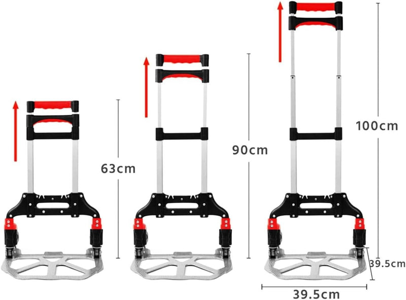 Heavy Duty Folding Hand Truck Aluminium Trolley