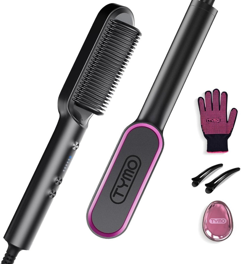 Hair Straightener Brush UK, Flat Iron and Hair Brush