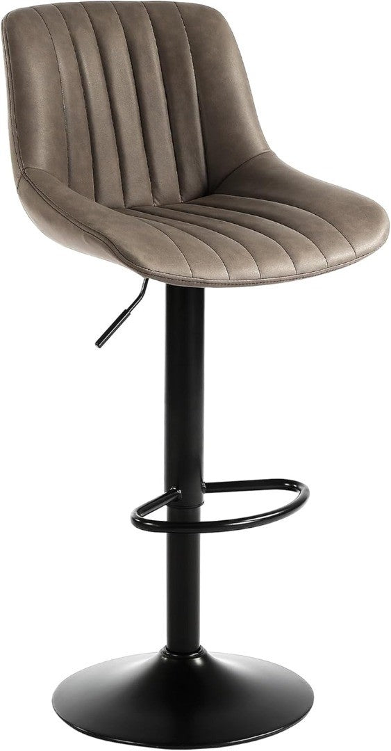 Bar Stool Swivel with Back PU Leather | Disability charity Scope UK