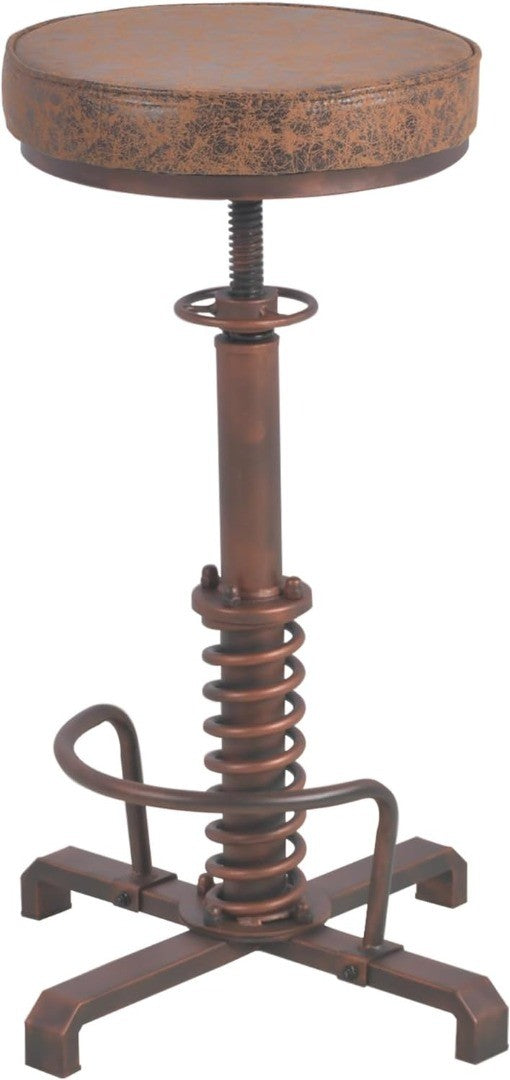 Vintage Industrial Style Bar Stool Adjustable Copper | Scope Online ...