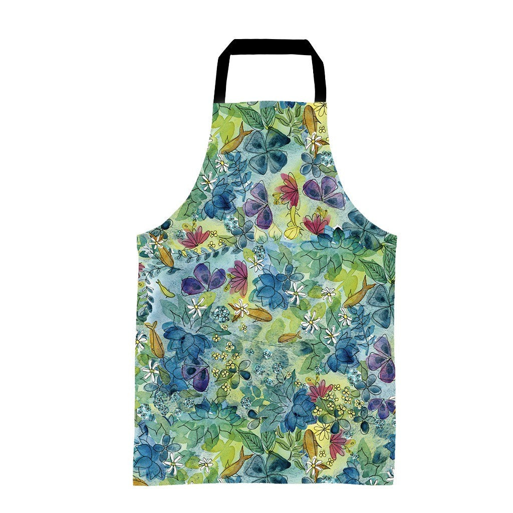 Water Flowers by Badibidu Apron