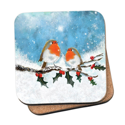 Robin Friends by Sammy Holman Coaster