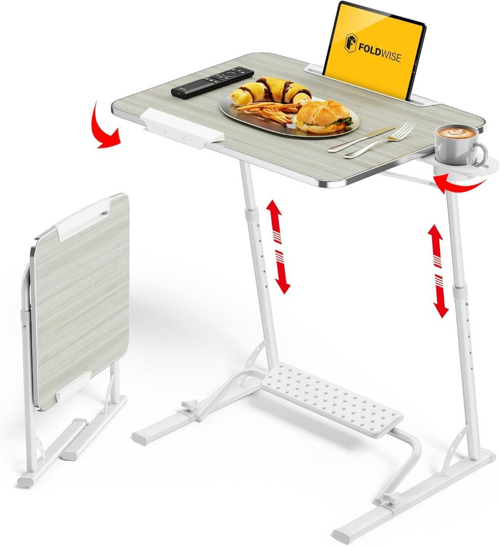 FOLDWISE Adjustable Laptop Table with Footrest | Scope Online Charity Shop