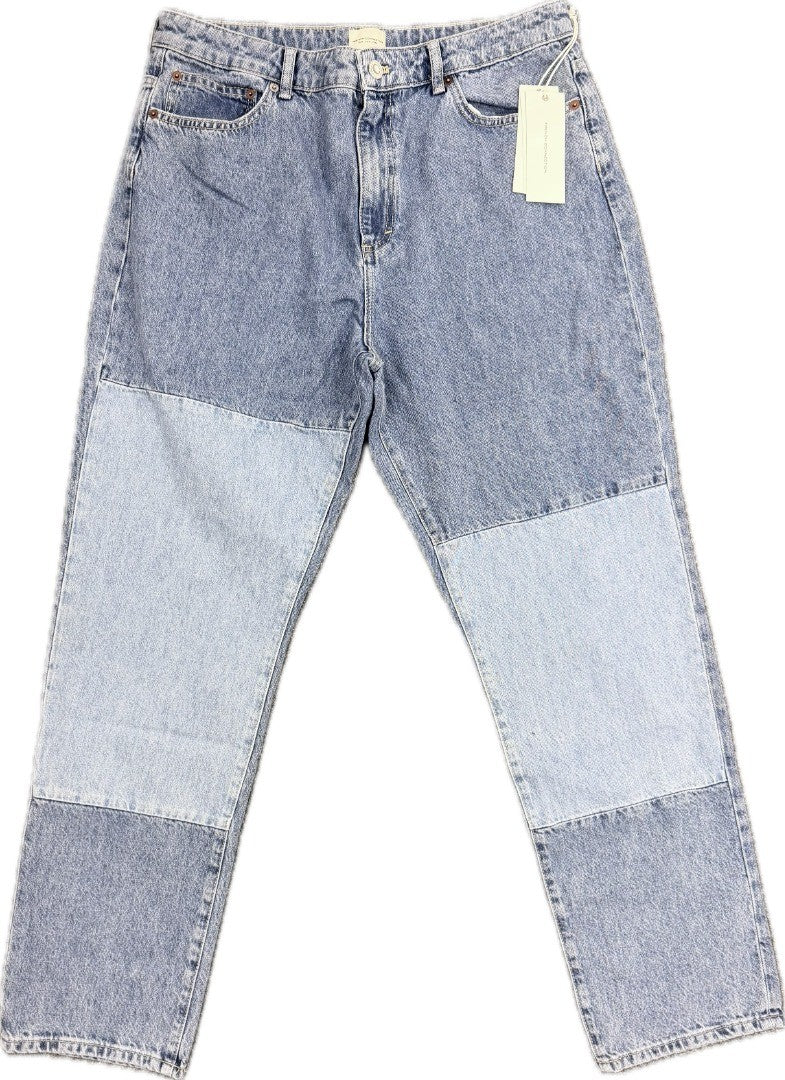 FRENCH CONNECTION Womens High Rise Straight Fit Panel Jeans Size12 74R ...