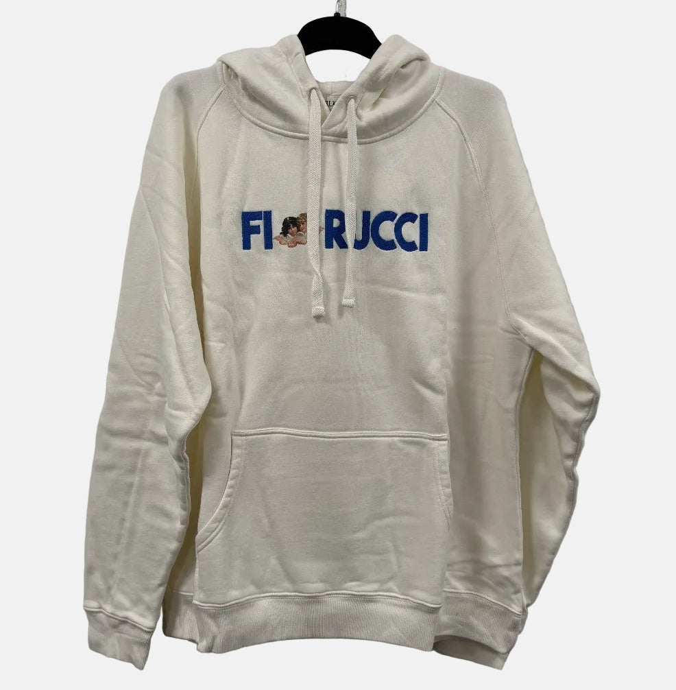 FIORUCCI Angel Logo Hoodie XS Cream White