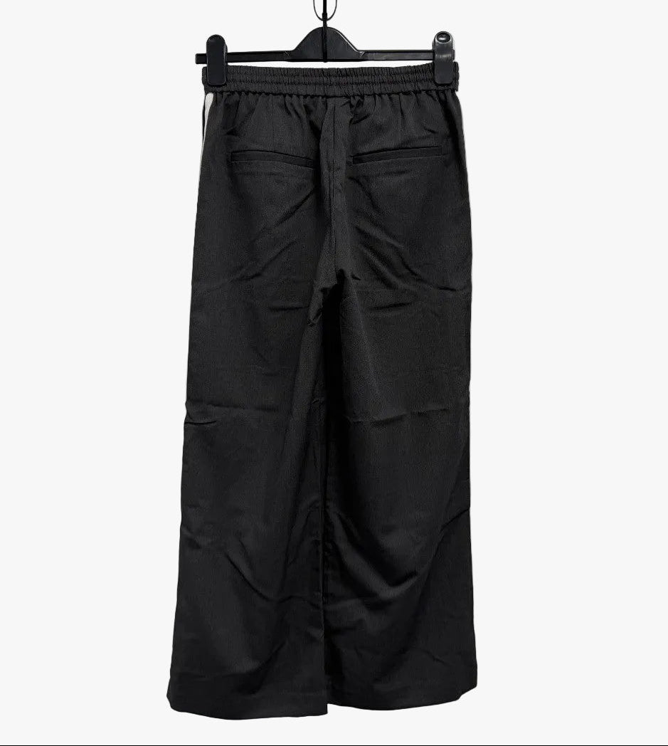 NOISY MAY Wide Leg Side Stripe Trousers XXS Dark Grey