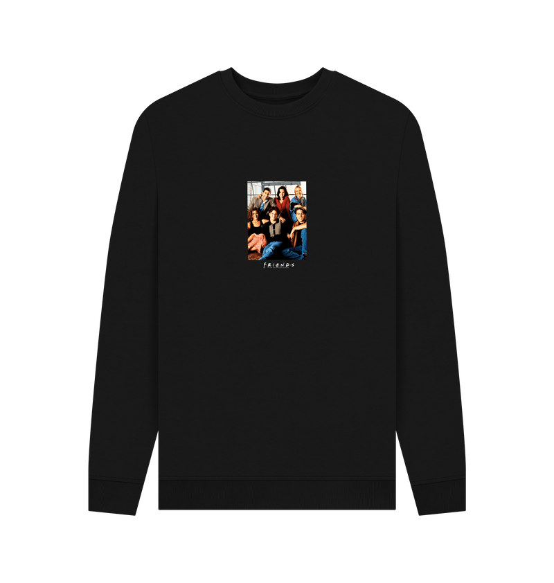 Black Printed Sweater Front