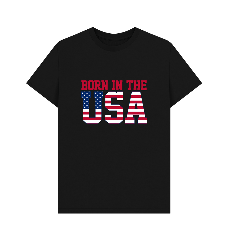 Black Printed T-shirt Front