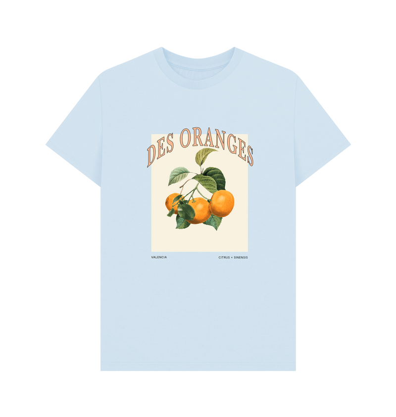 Sky Blue Printed T-shirt Front