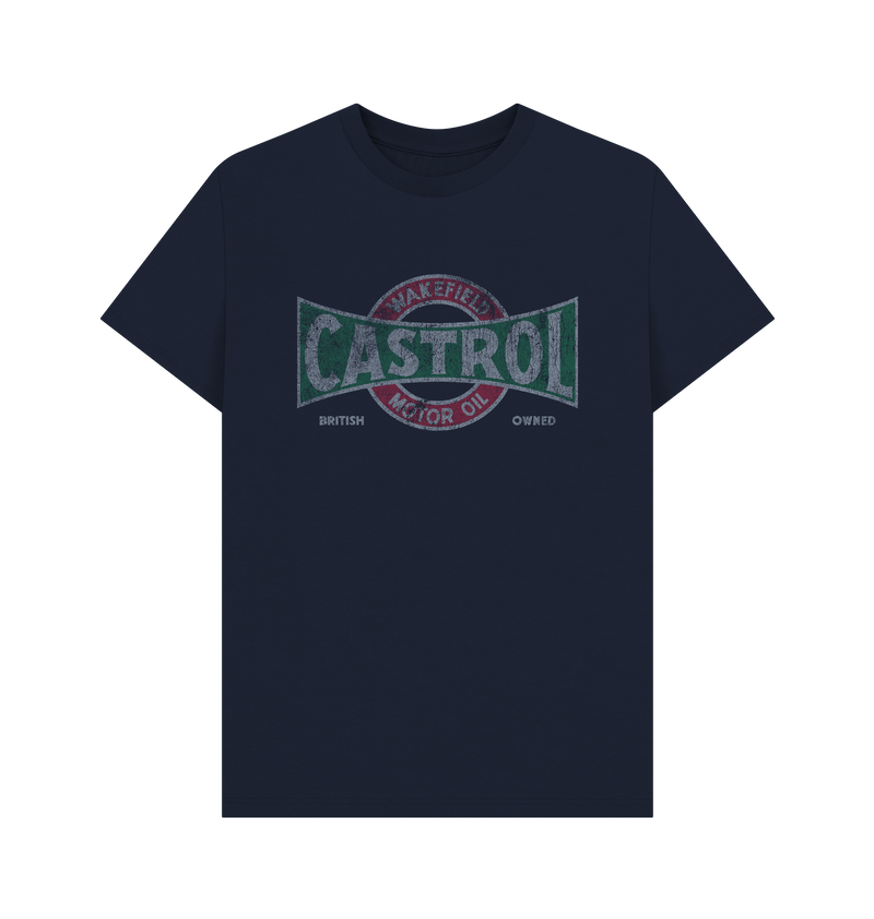 Navy Blue Printed T-shirt Front