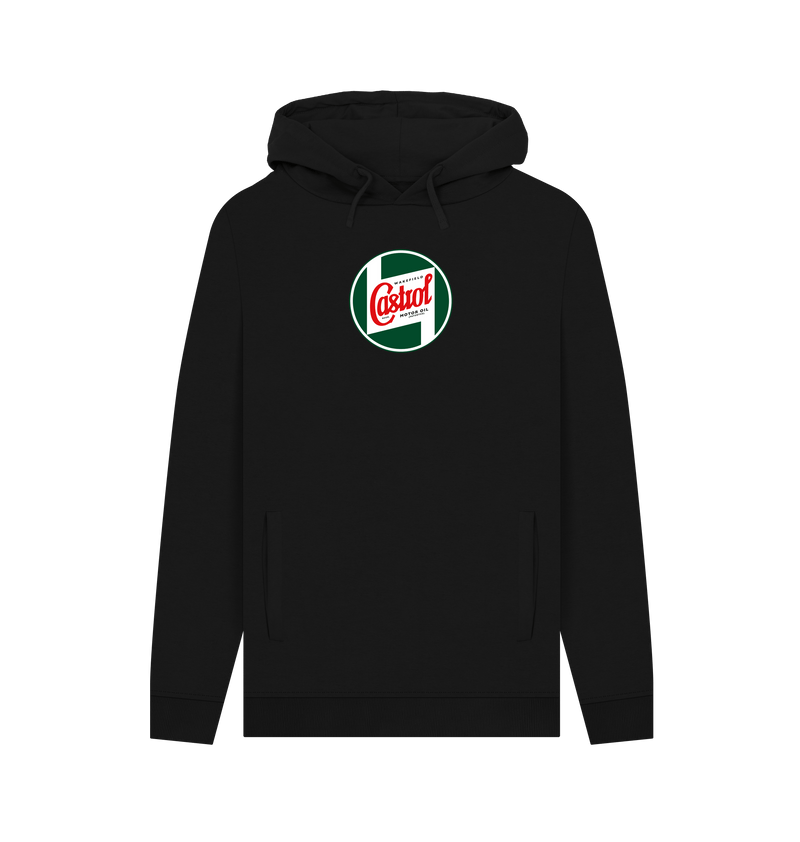 Black Printed Hoody Front