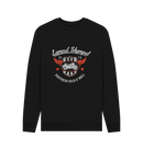 Black Printed Sweater Front