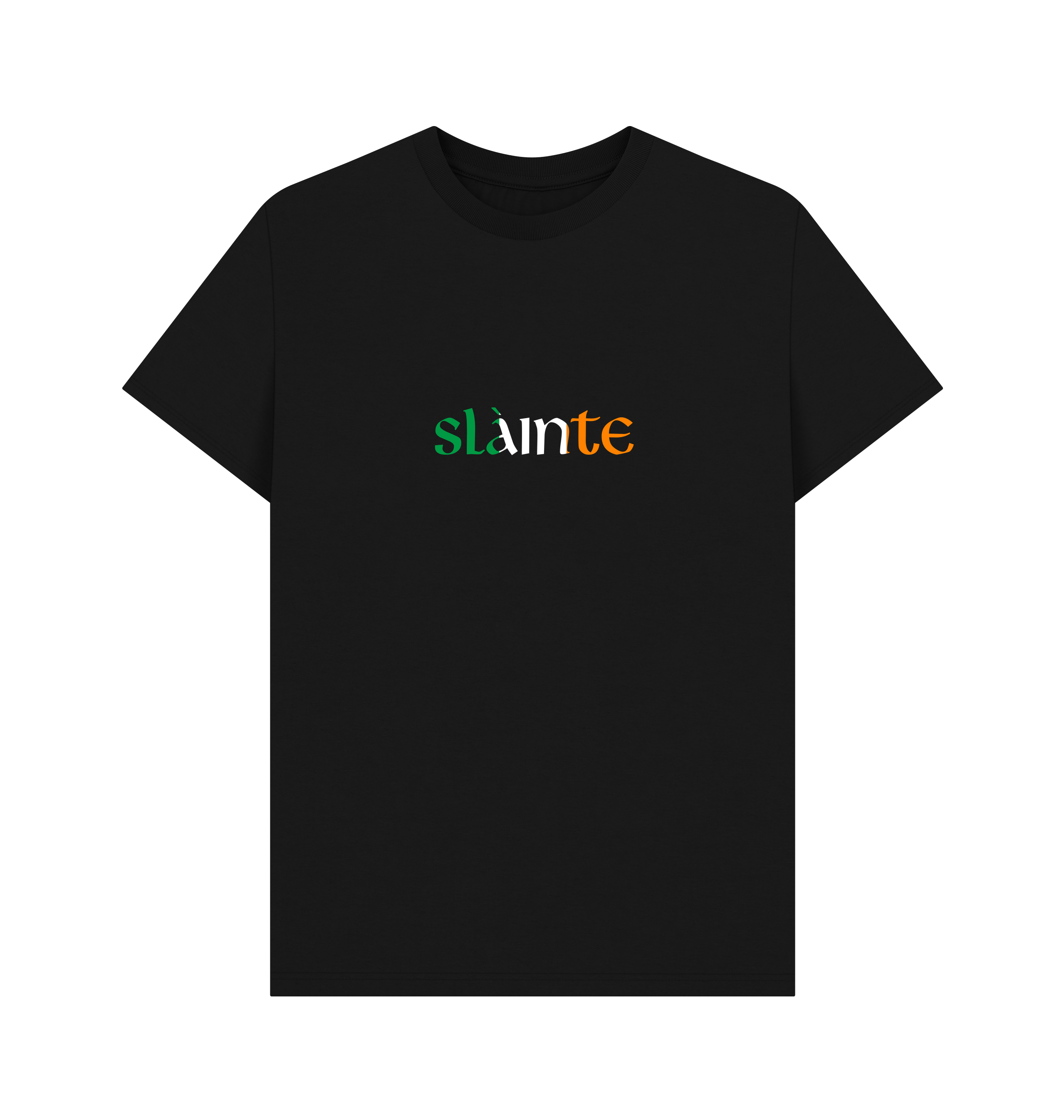 Black Printed T-shirt Front