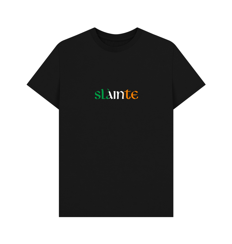 Black Printed T-shirt Front