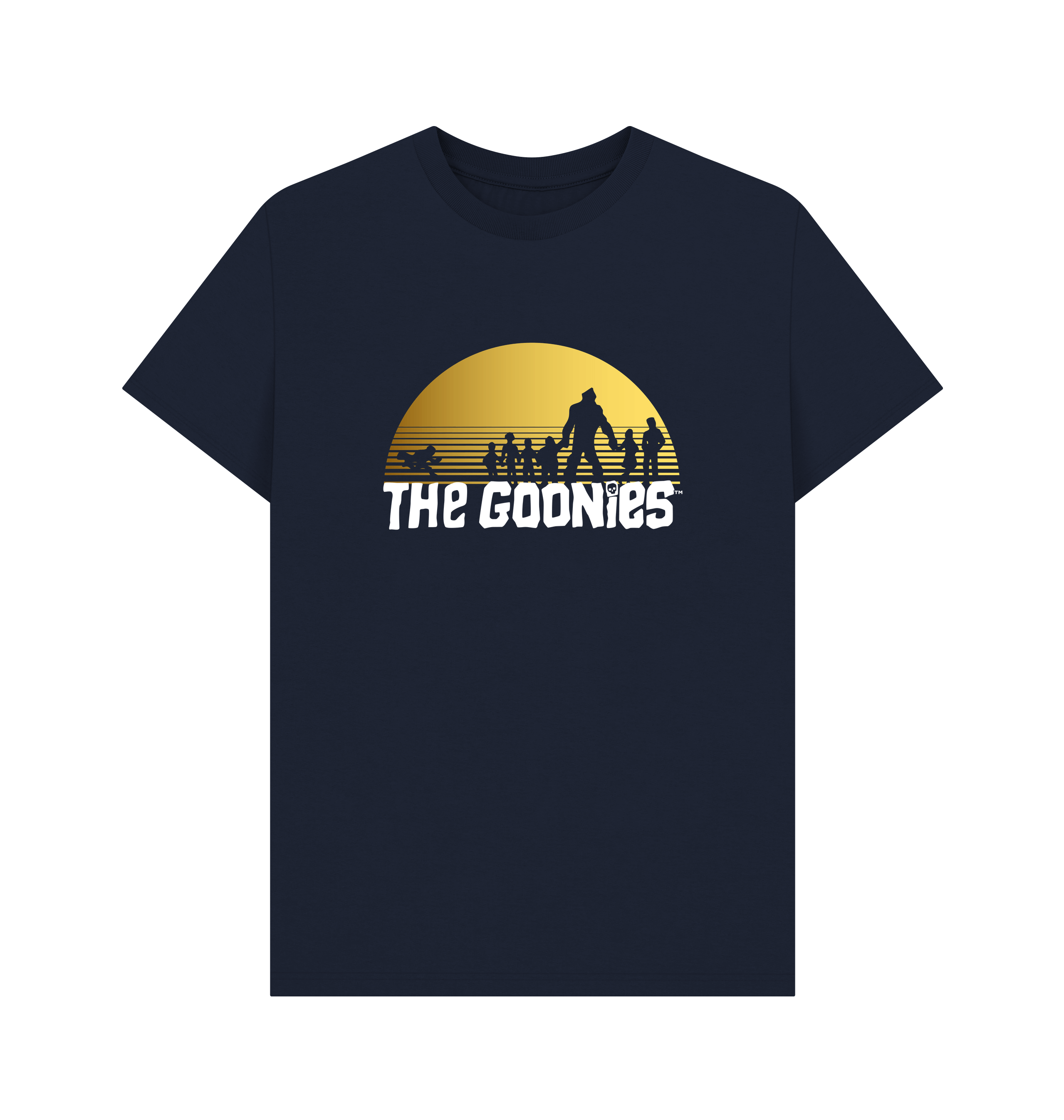 Navy Blue Printed T-shirt Front