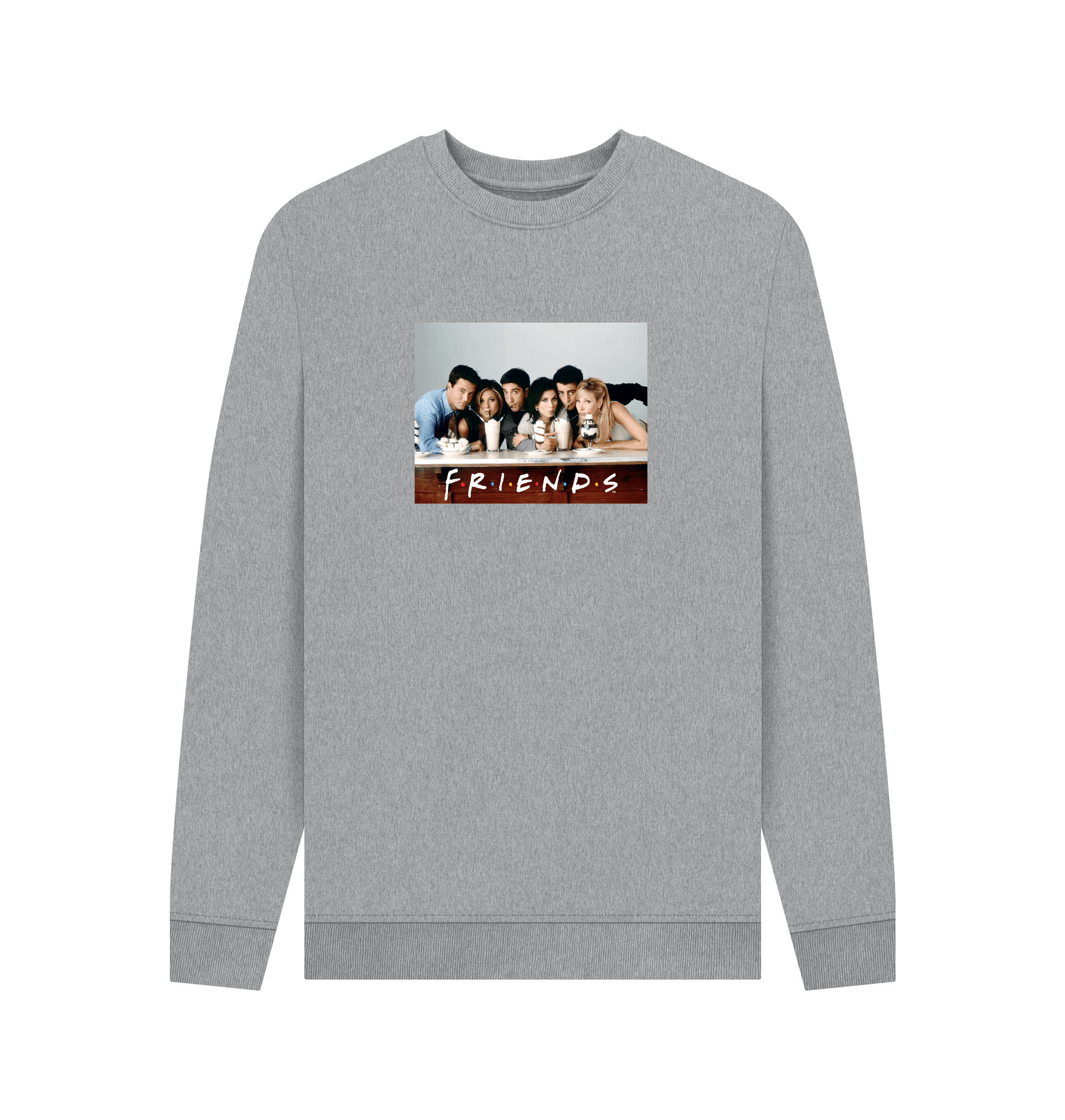 Light Heather Printed Sweater Front