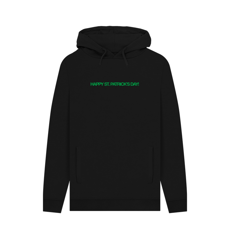 Black Printed Hoody Front