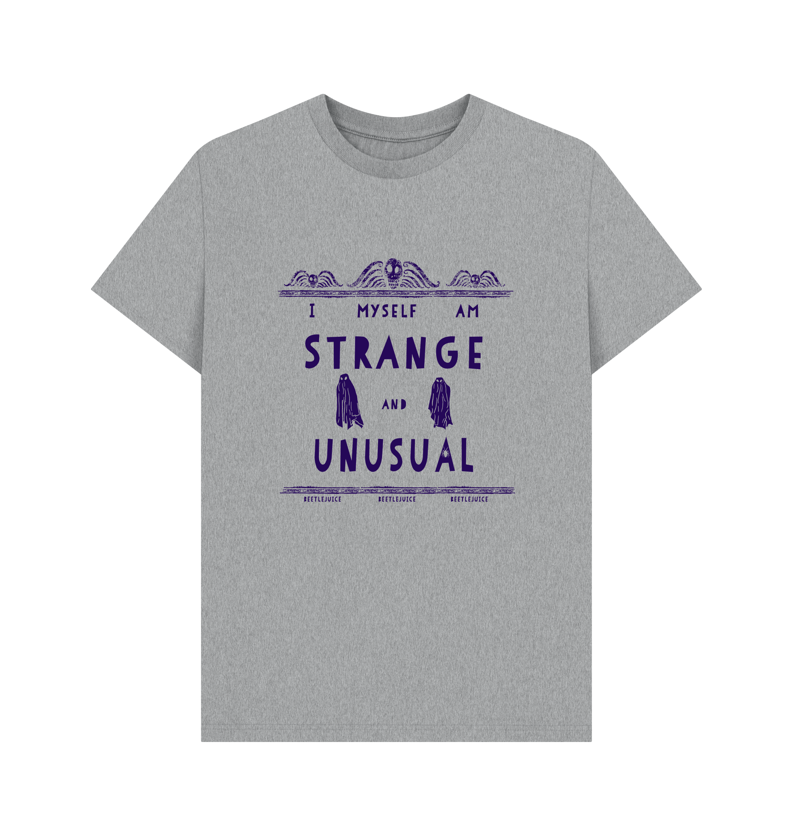 Athletic Grey Printed T-shirt Front