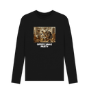 Black Printed Long Sleeve T Shirt Front