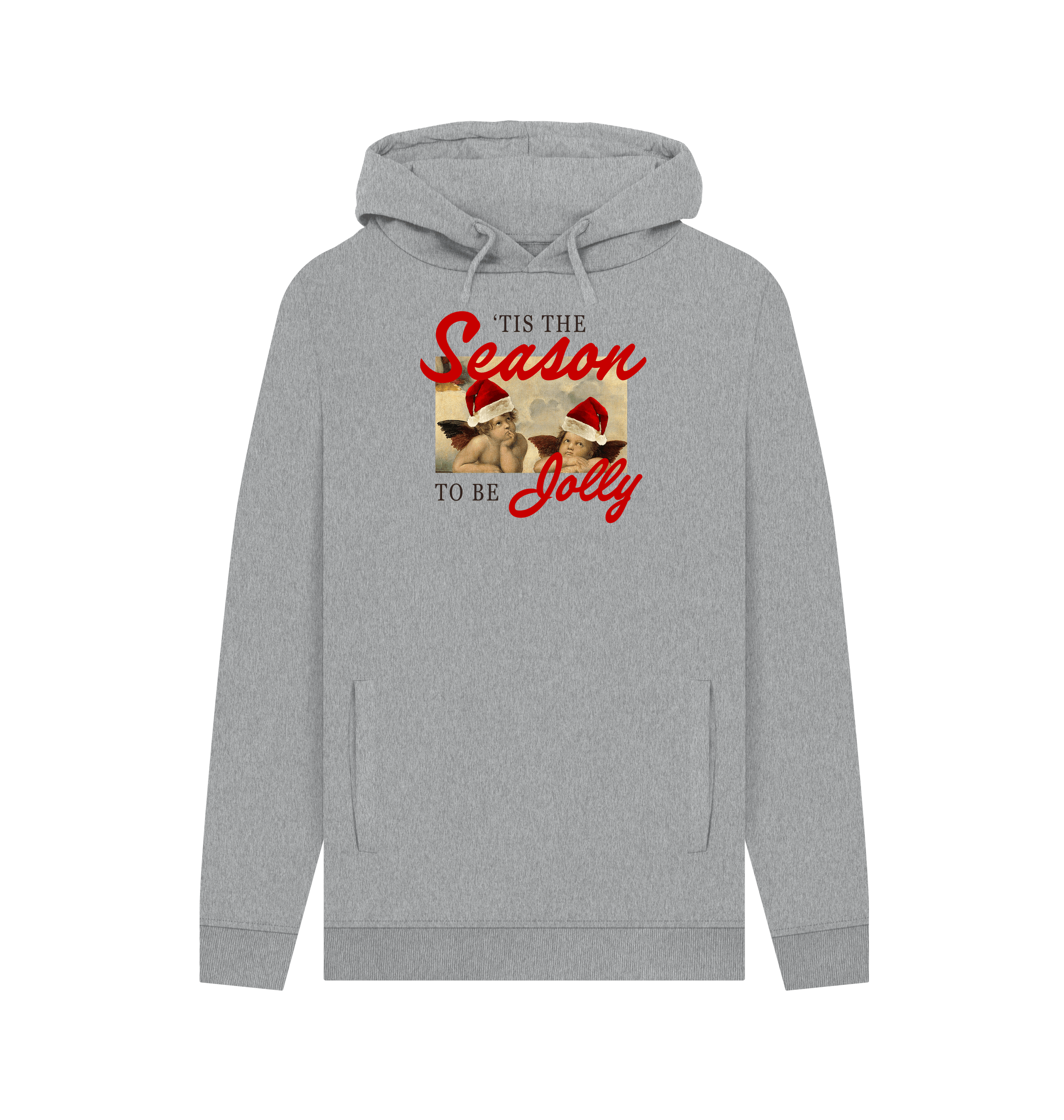 Light Heather Printed Hoody Front