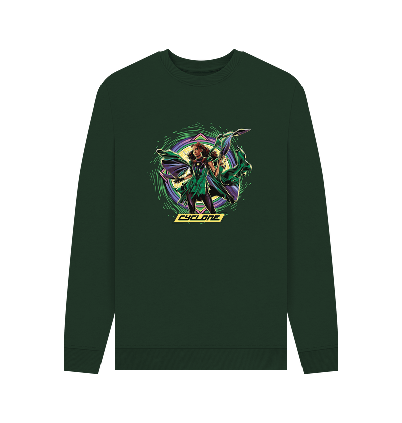 Evergreen Printed Sweater Front