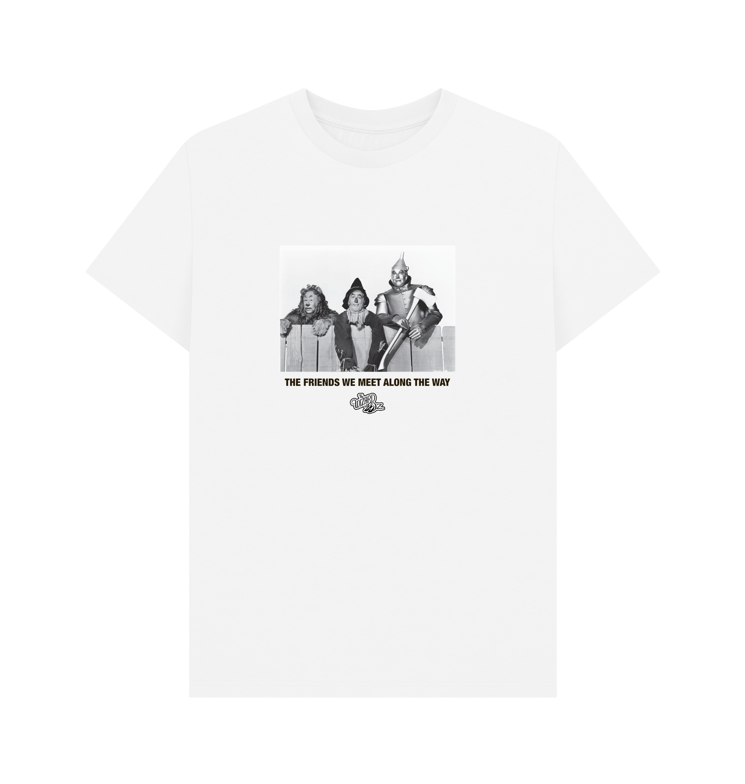 White Printed T-shirt Front