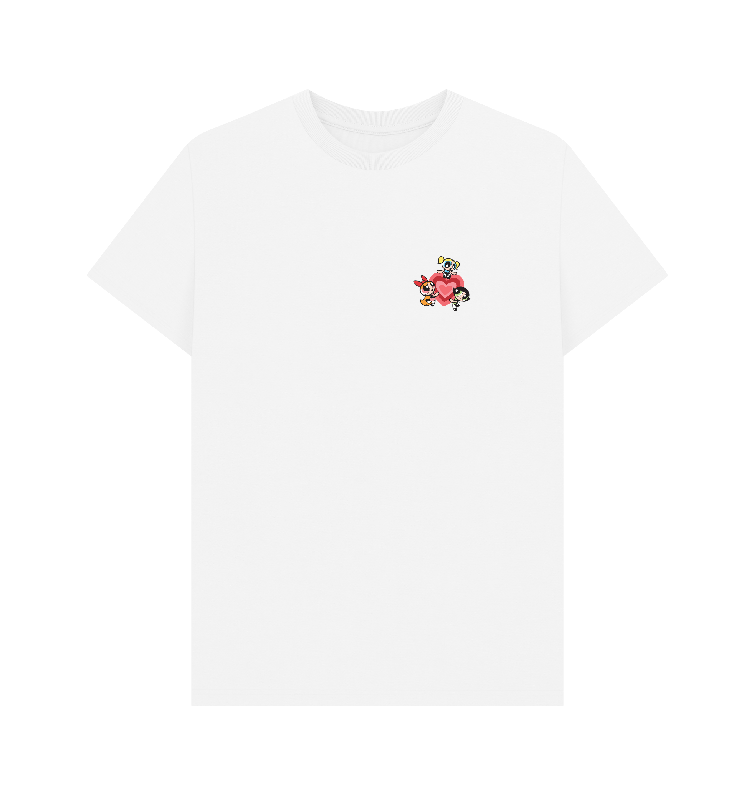White Printed T-shirt Front