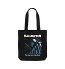 Black Printed Bag Front