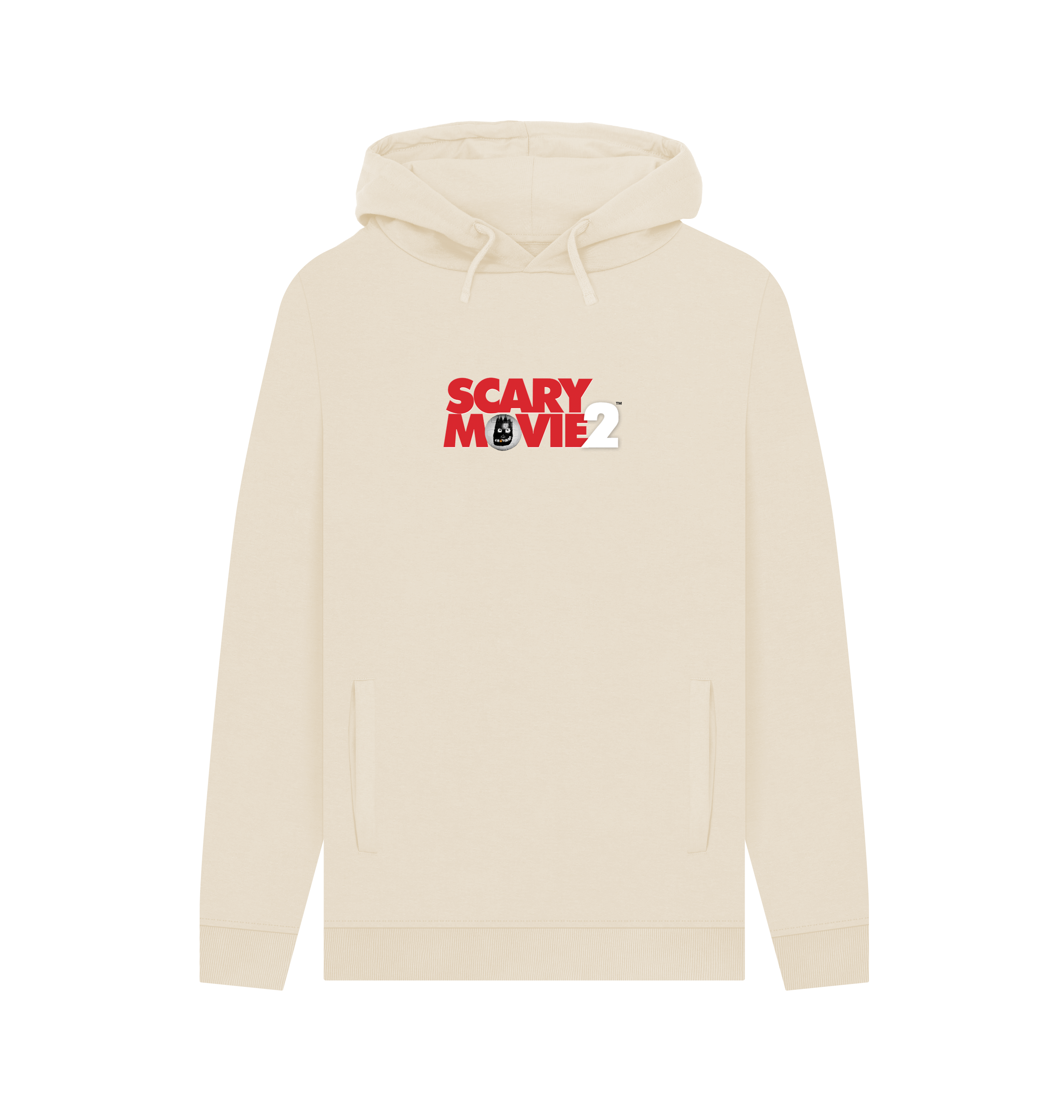 Oat Printed Hoody Front