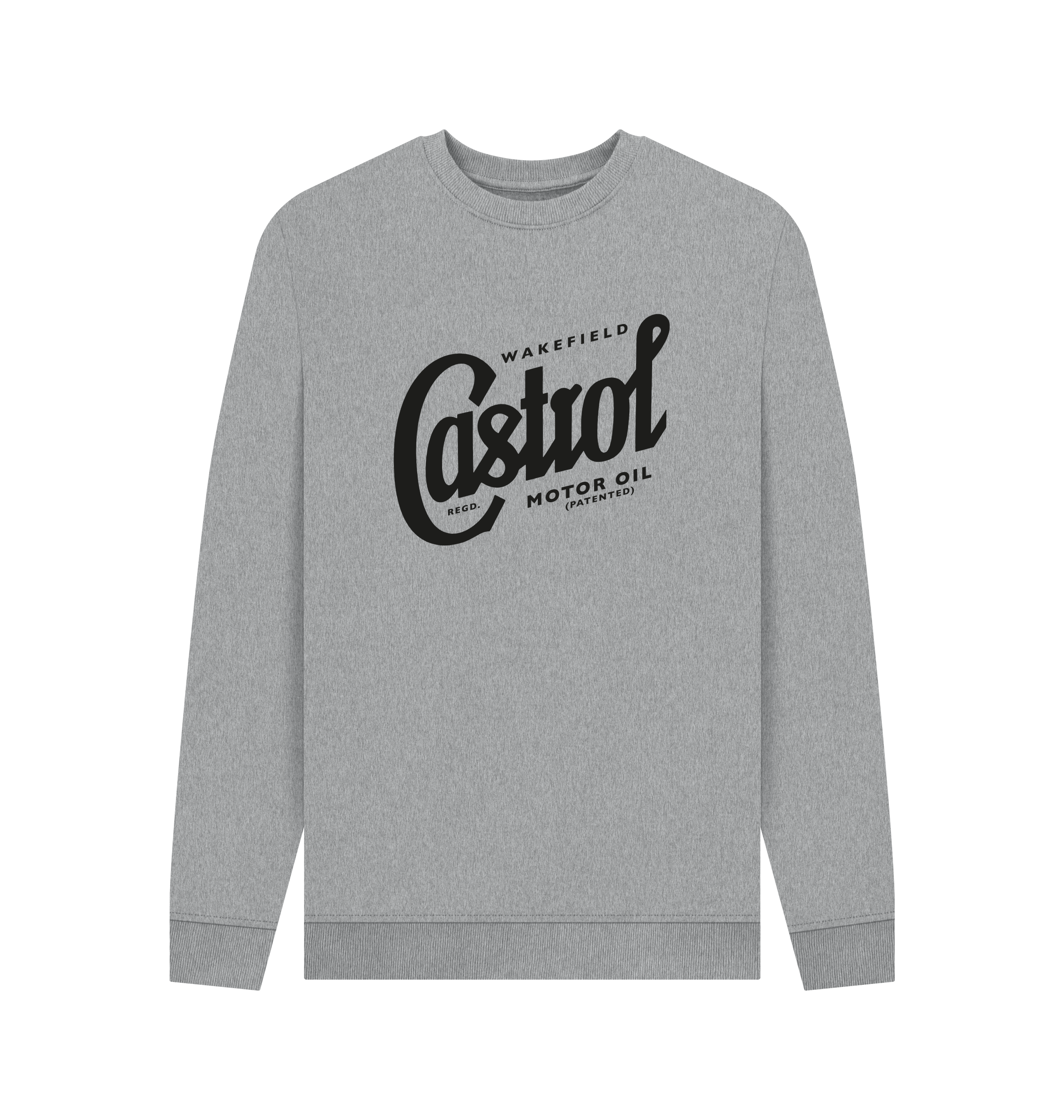 Light Heather Printed Sweater Front