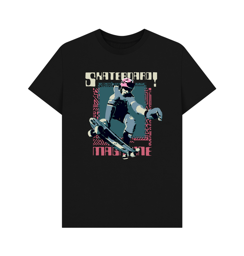 Black Printed T-shirt Front
