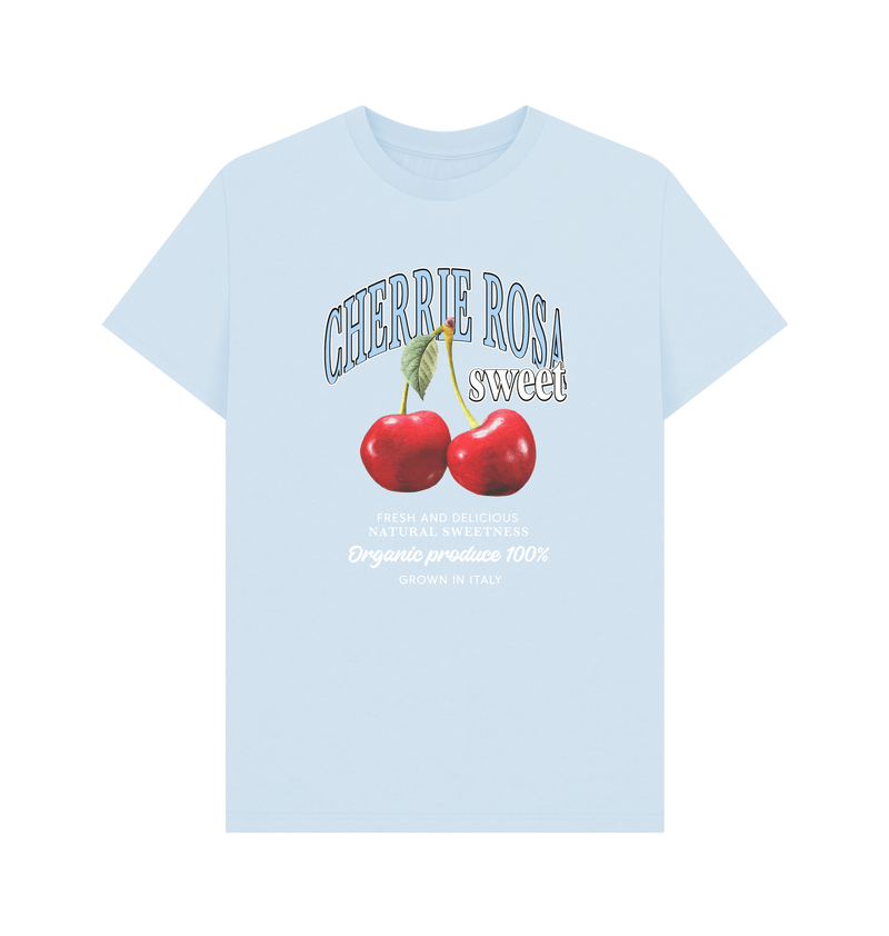 Sky Blue Printed T-shirt Front