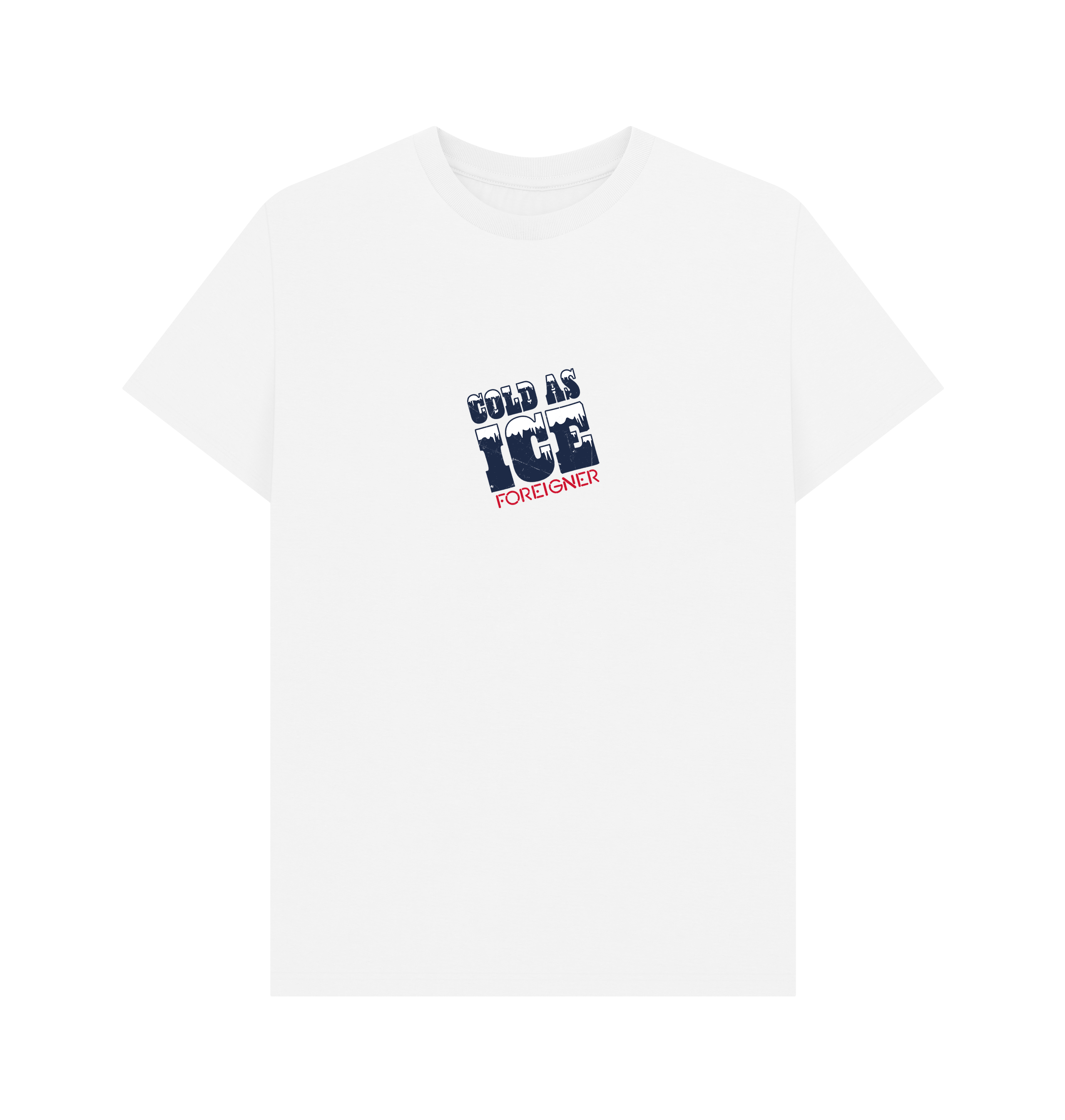 White Printed T-shirt Front