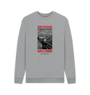 Light Heather Printed Sweater Front